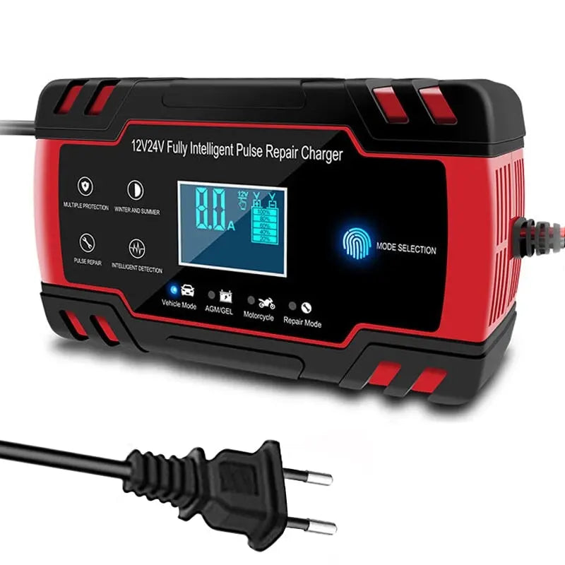 Autobatterie-Ladegerät 12/24V 8A Touchscreen Impulsreparatur Digital Autobatterie-Ladegerät 12/24V 8A Touchscreen Impulsreparatur Digital